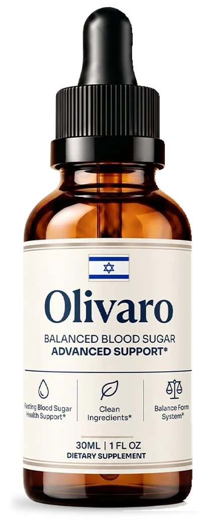 Olivaro Balanced Blood Sugar Advanced Support 30 mL amber dropper bottle